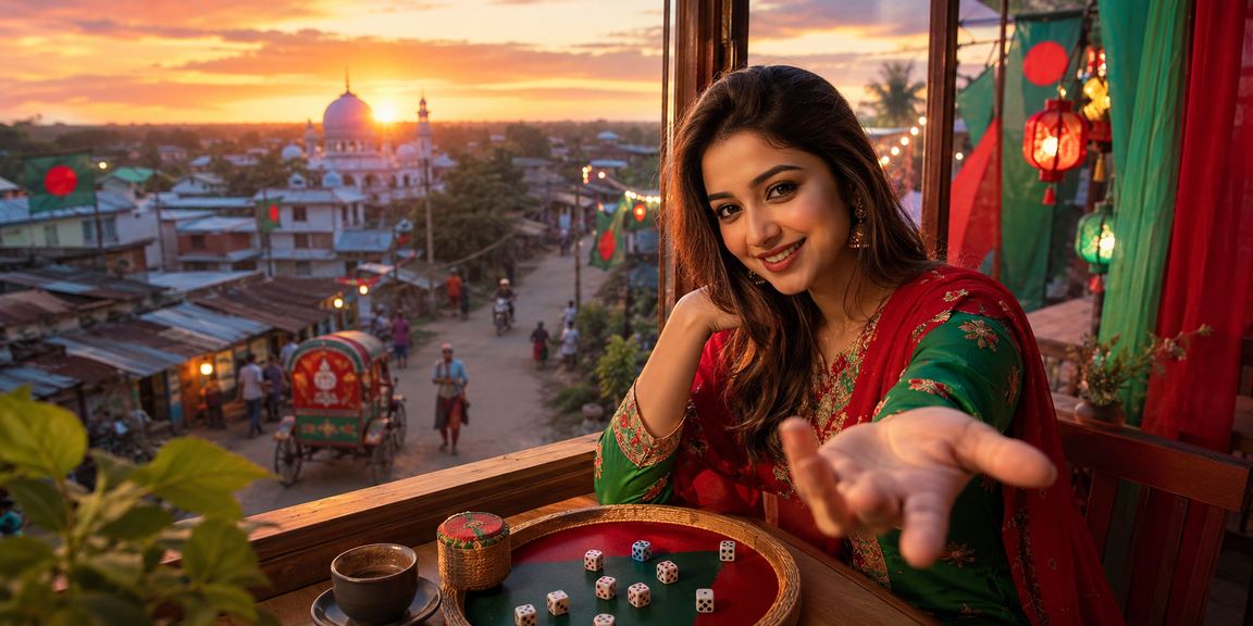 কুমিল্লায় ডাইস গেমে ভাউচার বোনাস ব্যবহার করছেন একজন খেলোয়াড়