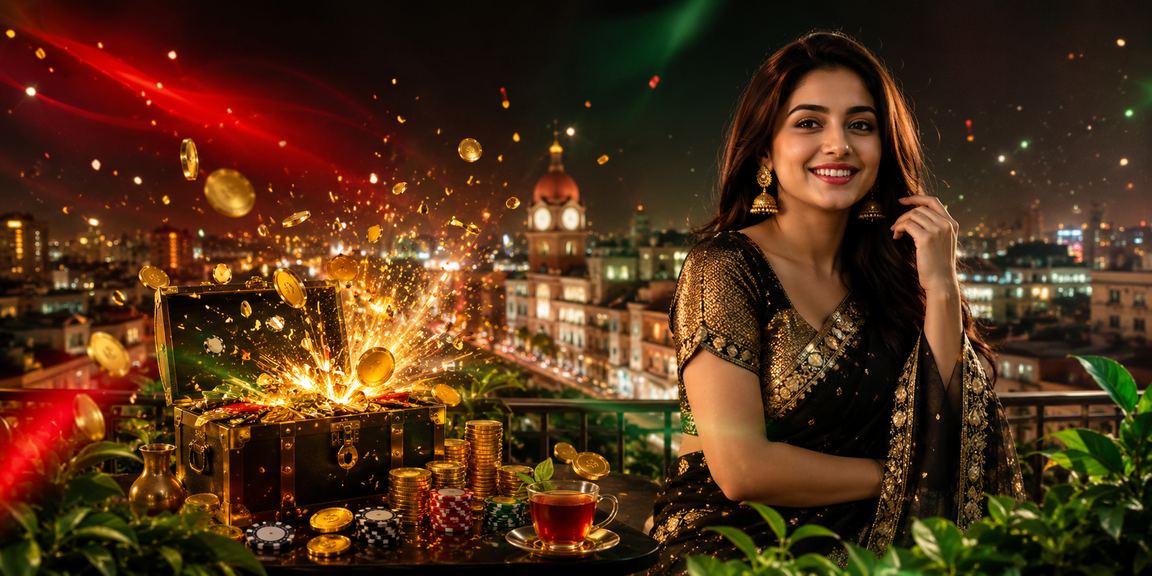 কুমিল্লায় লাল-সবুজ পটভূমিতে ক্যাসিনো বিনোদন উপভোগ করছেন একজন খেলোয়াড়